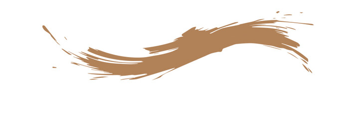 Abstract golden paint smear collection