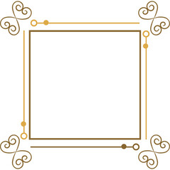 Minimal Vintage Square Line Frame