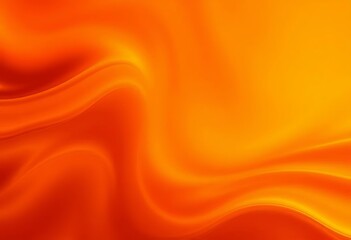 Fototapeta premium Abstract swirling orange background with smooth, undulating waves, organic, smooth