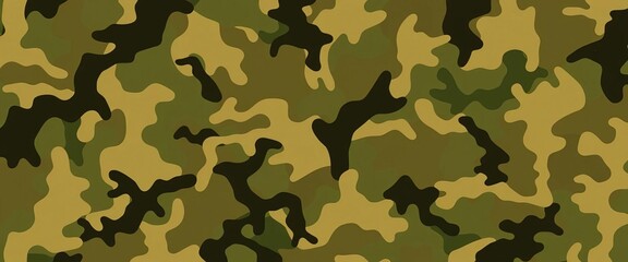 Fototapeta premium Abstract digital camouflage pattern background in muted greens, browns, and tans, digital, photography