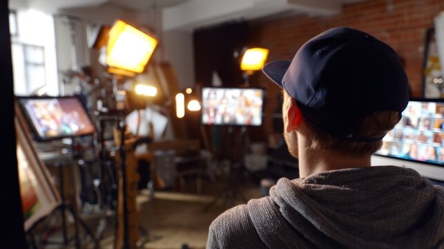 Engaging Online Tutoring Session with E-Textbooks and Annotations in Warm Studio Lighting - Powered by Adobe