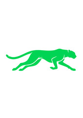 Running Cheetah Silhouette