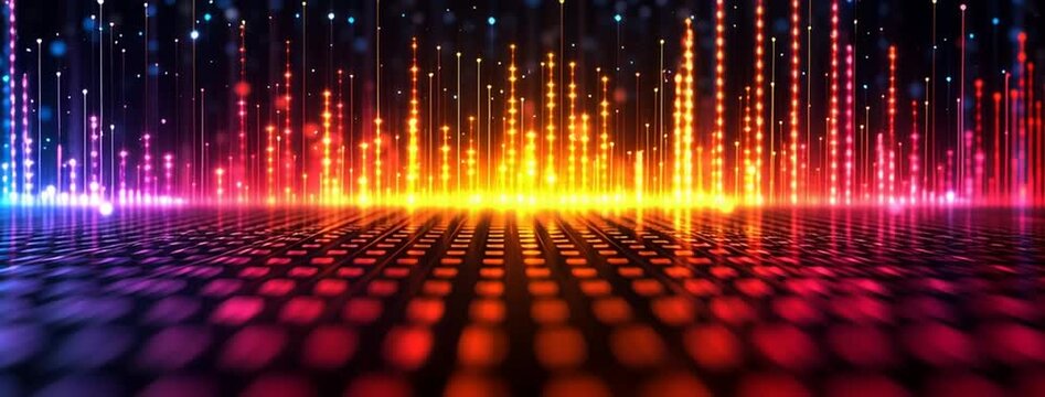 wide panoramic bright equalizer background 