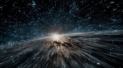 warp speed space travel, hyperspace star tunnel, futuristic light speed background
