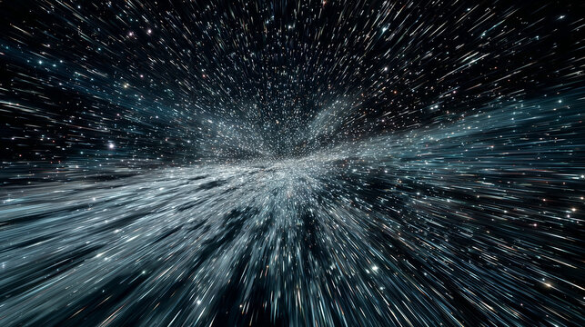 warp speed space travel, hyperspace star tunnel, futuristic light speed background
