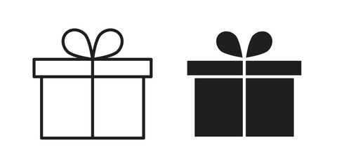 Gift icon design element, vector illustration. Editable vector collections.