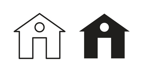 Home icon design element, vector illustration. Editable vector collections.