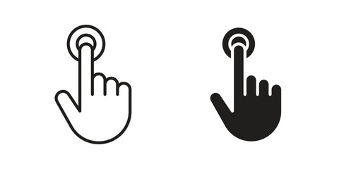 Interactive icon design element, vector illustration. Editable vector collections.