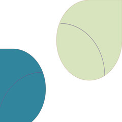 vector illustration of a tennis ball