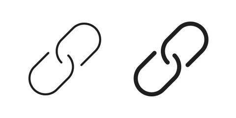 Link icon design element, vector illustration. Editable vector collections.