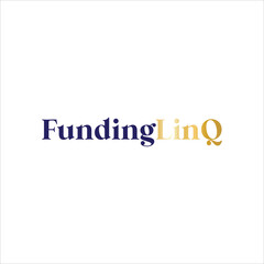 Fundinglinq logo with blue and yellow text on