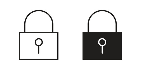 Password icon design element, vector illustration. Editable vector collections.