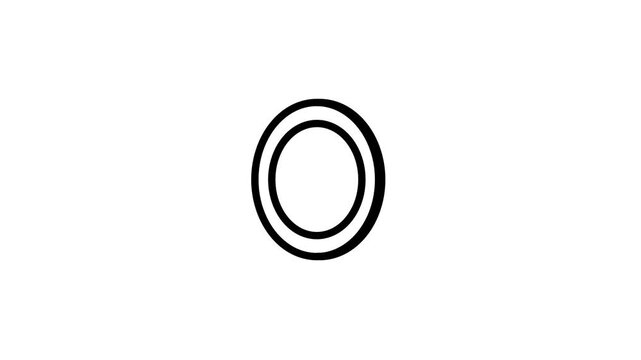 Minimalist Concentric Circles Loading Animation Loop.