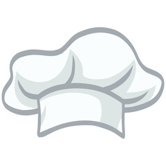 Chef Hat Cap Headwear Illustration Vector Drawing Design