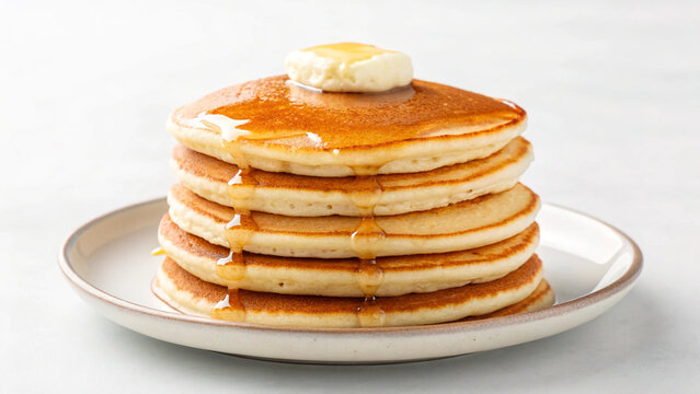fluffy pancake stack