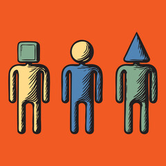 different people  variety of  personality types 