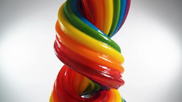 Vibrant Rainbow Candy Twist