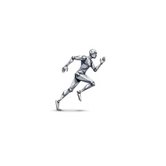 Running Robot Icon