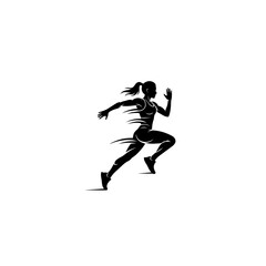 Female Runner Silhouette