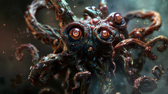 3d game character terrifying eldritch horror