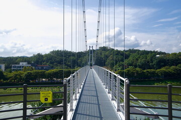 Crossing Sairo 248 Suspension Bridge