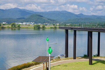 Skywalk and lakeside walkway