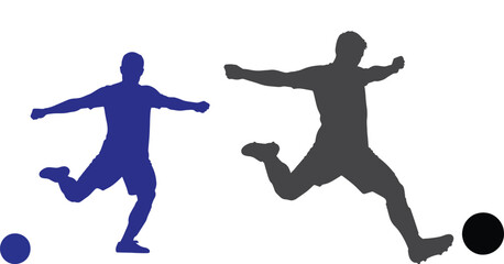 Two Soccer Players in Action