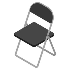 アイソメトリックイラスト：パイプ椅子