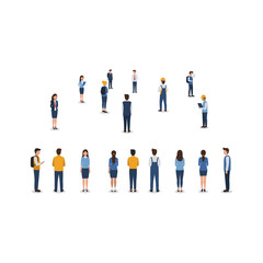 Diverse Group of People Standing Together in a Community Setting.