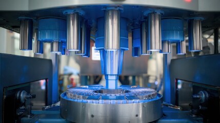 Medium shot of a multispectral automated inspection system analyzing coatings with varied light wavelengths to ensure uniform application and material consistency.