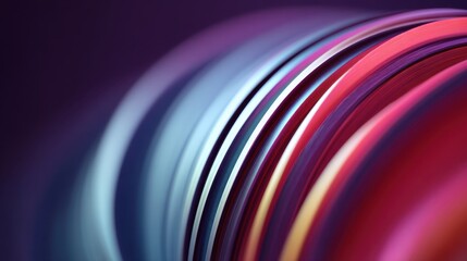 Fototapeta premium Abstract Colorful Background with Wavy Lines in Shades of Purple, Pink, Blue, and Red Creating a Fluid Artistic Effect
