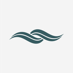 Naklejka premium Abstract Design, Graphic Art, Calm Environment, Fluid Motion, Minimalist Style