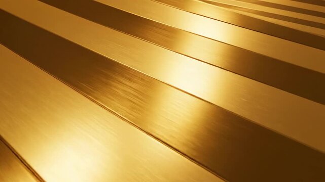 Abstract gold metallic surface with geometric pattern