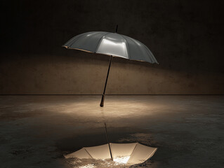Umbrella with Light Beam