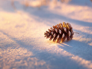 Winter Pinecone Detail