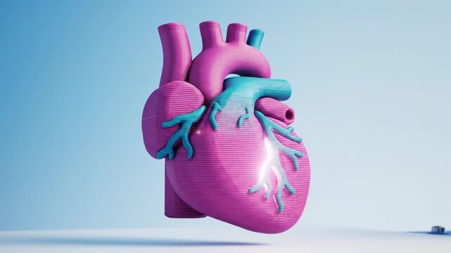 3D Printer Creates Realistic Human Heart Model for Medical Innovation.