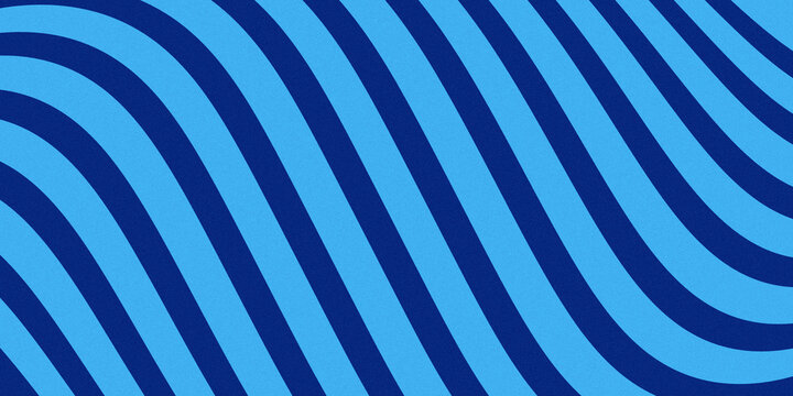 Futuristic blue background,Abstract curved optical striped pattern in light blue and dark blue shades.