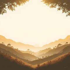 Layered Terrain Landscape Frame