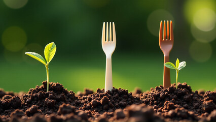 Bioplastic Cutlery Decomposition