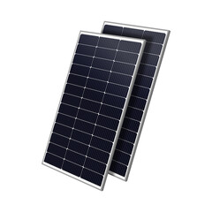 Clean energy solar panels isolated on white background, suitable for renewable power projects, sustainability campaigns, green energy marketing, and eco-focused designs.