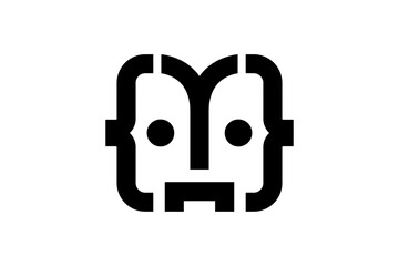 Abstract Modern Logo Mark &ndash; Clean Minimal Geometric Design, Vector Illustration