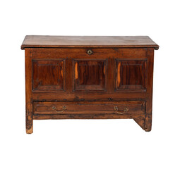 Rustic Wood Chest, Antique Furniture Drawer Coffer