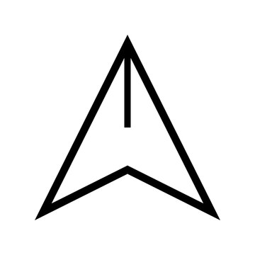 Architectural north arrow and compass outline vector	

