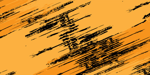 orange black brush Car sticker wrap pattern banner abstract sporty lines black orange color combination grunge brush modern pattern racing motorsport, Eps 10.