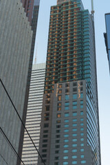 Fototapeta premium east elevation of The St Regis Toronto, designed by Zeidler Architects, developed by Talon Int Developments, completed in 2012, a hotel located at 325 Bay St