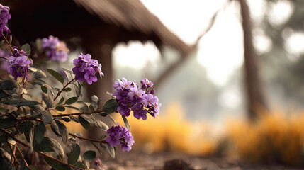 Stunning composition of vibrant purple flowers in soft natural light, showcasing the beauty of nature and artistic photography techniques in a serene setting