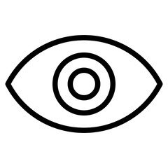 Eyes body outline icon vector design illustrator