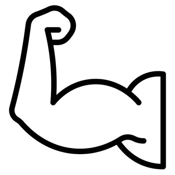 Mucle body outline icon vector design illustrator