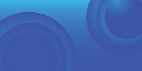Blue abstract background with circles. Vector illustration