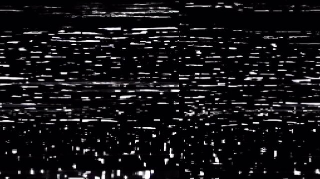 Abstract Black and White Television Static Noise Pattern.